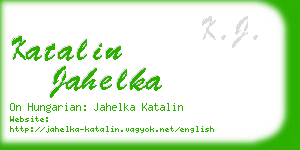 katalin jahelka business card